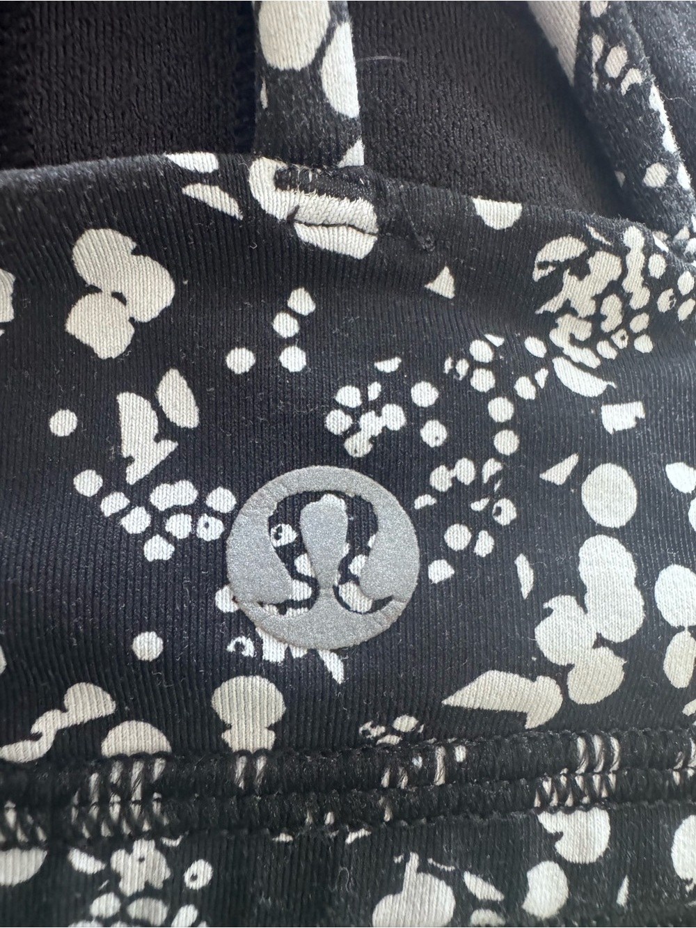 Lululemon Black and White Speckle Free to Be Bra 8 - Picture 3 of 4
